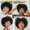 Hanne Fashion Short Curly Afro Wig With Bangs for Women