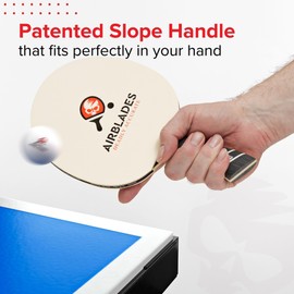 AirBlades Ping Pong Paddle |High-End Table Tennis Paddle -Ergonomically Designed SlopeHandle Table Tennis Racket -5STAR Intermediate Player Ping Pong Racket (2 Layers KOTO Wood & 3 Layers Ayous Wood)