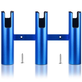 Marinebaby Aluminum Boat Fishing Rod Holder,3 Tube Linked Fishing Rod Rack, Suit Boats & Yacht