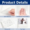 Mauproy 36Pcs 3" x 5" Index Card Pockets, Clear Adhesive