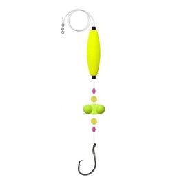 Fishing Float Rig with Hook, Catfish Float Rig, Santee Rig with Fishing Rattles For Catfishing, Outdoor Fishing Accessories - Color: Yellow, Specification: 1 Count