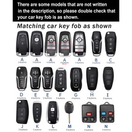 ontto 3-Button Flip Folding Car Key Cover Fit for Ford for F150 for F250,Soft TPU Key Bag for Focus 3 Escort Kuga Everest Fiesta Mustang Edge MKV S-MAX Fusion 2015-2018,Key Case for Ranger 2016