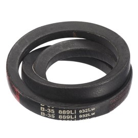 sourcing map 3 Pack B35 Classic Wrapped V-Belt, 38" Outside Circumference Wrapped Industrial Rubber V-Belt B Profile V-Belt for Industrial Machinery Equipment, Black