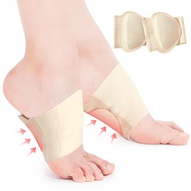 Flat Foot Supporter, Arch Support, 2023 Model, Foot Arch Supporter, Protective Pad, Built-in Latex Cushion, Foot Supporter, Comfortable, Instep, Arch Socks, Elastic, Walking, Sports, Standing, Running, Climbing, Unisex (XL)