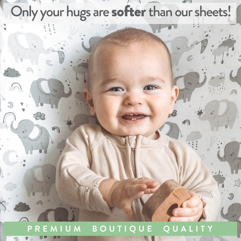 Bassinet Fitted Sheets Compatible with SNOO Happiest Baby Oval Bassinet
