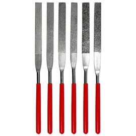 Gadgets Collection Diamond File Set Ceramics Tile Glass Carving Tools (6pc 180mm 40-600 Grit)