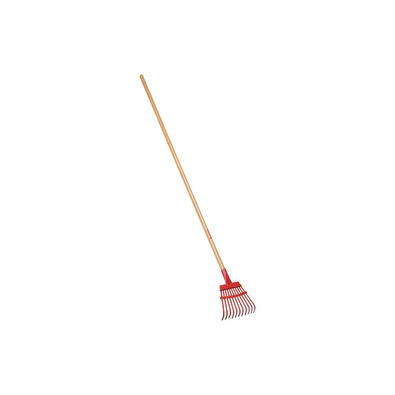 Corona RK 62000 Flexible Fixed Tine Shrub Rake, Wood Handle,