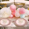 Juhap 70th Birthday Decorations, Rose Gold Birthday Party Supplies Include