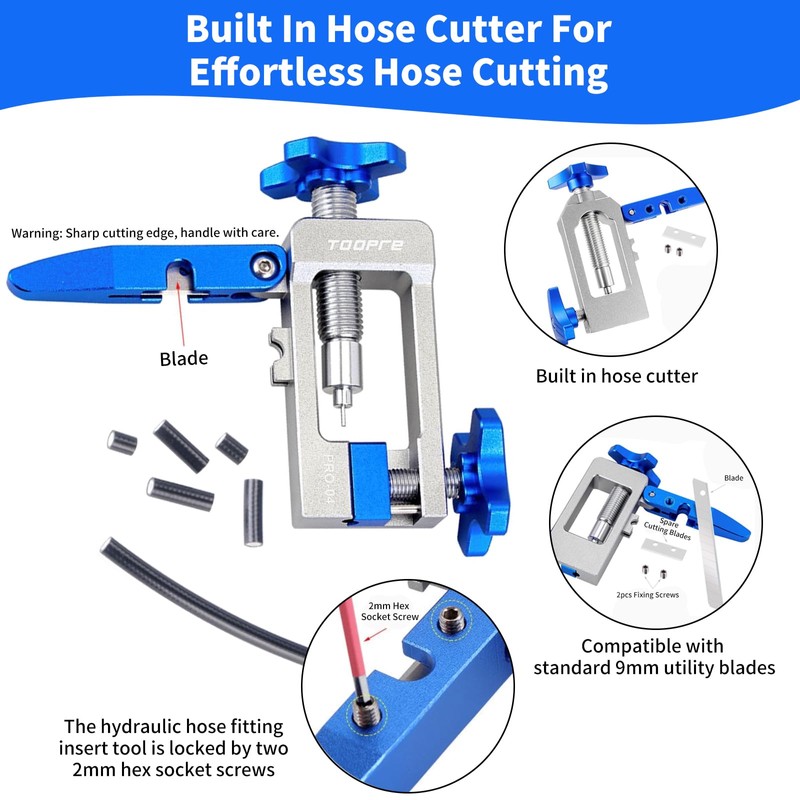 Slynxr 2 in 1 Bike Hydraulic Brake Tool Kit with