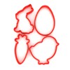 Just Cutters Easter Cookie Cutters Bunny Egg Chick Carrot |
