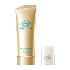 Anessa Perfect UV Skin Care Gel NA Trial Set b, 3.2 oz (90 g) + 6 mL