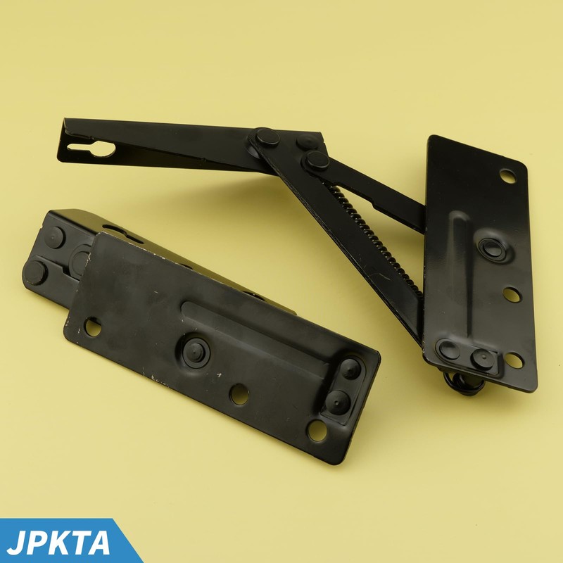 2 Pcs 80 Degree Bench Seat Hinge Foldable Lifting Bracket