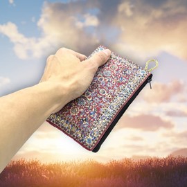 BDM - Monedero billetero turco Con Estampado 15 x 10 cm., embroidered fabric