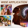 YELARXI Large Folding Fans for Line Dancing, Foldable Decorative Handheld