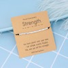 Gleamart Strength Adjustable Morse Code Bracelet Inspirational Secret Message Bangle