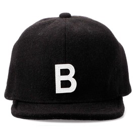 [BASIQENCH] Umpire Cap, Large Sizes, 3 Sizes to Choose From, Wool Alphabet Cap, Wool Hat, Short Brim, Women's, Men's, Free, Kids, Big, Black