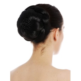WIG ME UP - TYP-1012-2 Hairpiece Bun Hair Bun Hair Bun Chignon Traditional Braided Black Brown Large