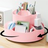 SAMSYOKI Rotating Pen Holder, 360° Rotating Desk Organiser, Rotation Pen
