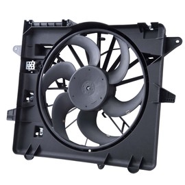 Brock Replacement Cooling Fan Motor Assembly Compatible with Mustang DR3Z 8C607 B, Standard OE