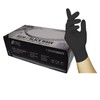 Nitras Medical 8320 Black Wave Nitrile Disposable Gloves, Black, Size