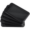 SINJEUN 50 Pack Sliding ID Badge Holder, Black Badge Holders