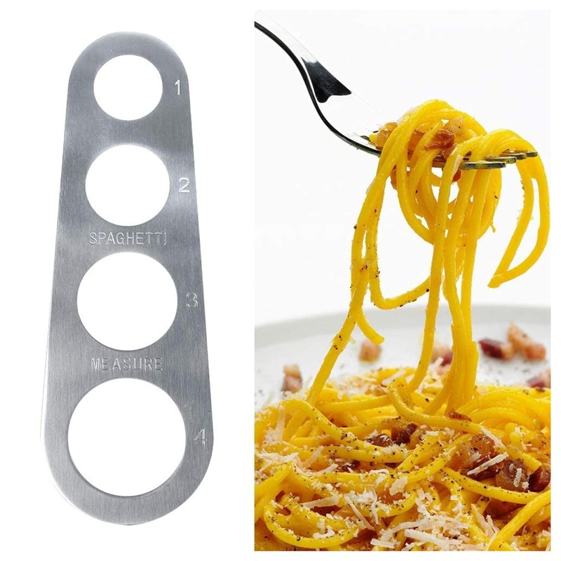2 Spaghetti Scoops; Stainless Steel Spaghetti Measure Pasta Measure Kitchen
