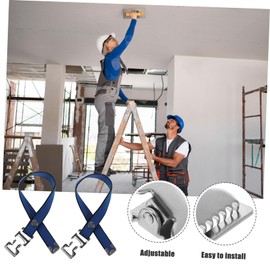 Tofficu 1 Set Adjustable Drywall Stilts Strap Durable Replacement Parts for High Wall Painting Indoor Decoration Secure Leg Fixation for Plastering Wiring Tasks