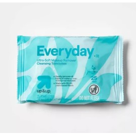 Up&up Everyday Ultra-Soft Makeup Remover Cleansing Towelettes, 50 Count Two-Pack, 25 Wipes Each Pack