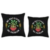 No Backyard No Problem Urban Gardening Microgreens Throw Pillow