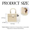 HuiYStar Handwoven Rattan Bag for Women - Basket Woven Square