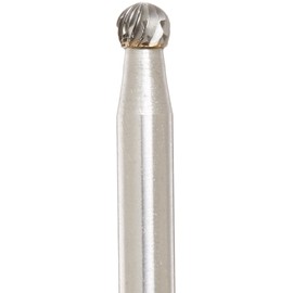 Drill America SD-42 Carbide Burr/Rotary File Ball End Double Cut for Die Grinder 1/8" Dia. x 1/8" Cut Length with 1/8" Shank and 1-1/2" Overall Length, DUL Series