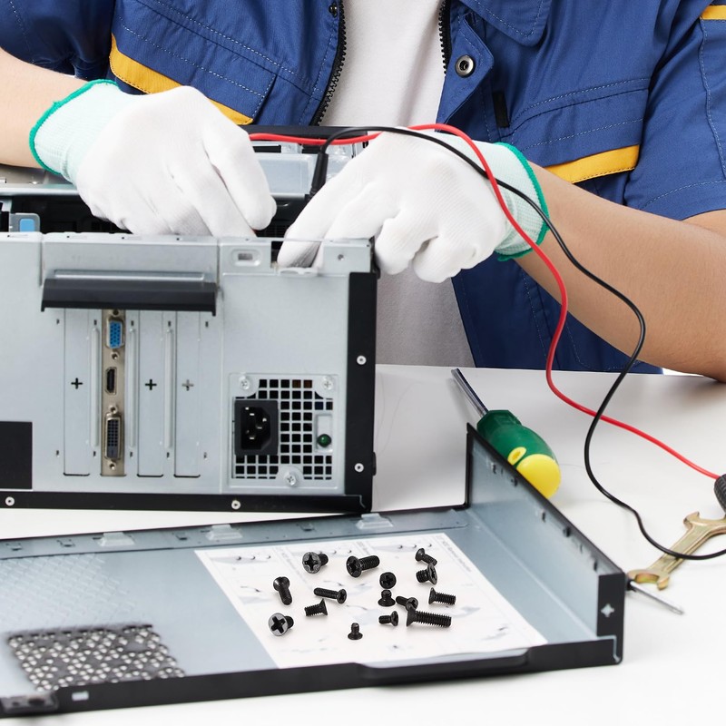 XhjzgcTech 700pcs Flat Head Machine Screws Countersunk Phillips Screws 2#4#