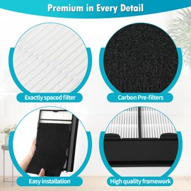 DerBlue 3PCS HAPF600 Filter Replacement and 3PCS pre filter Compatible with Holmes Air Purifier HAPF600 HAPF8650 HAP615 HAP625 HAP650,Replacement Air Filter Part # 600, 600D, 600D-U2
