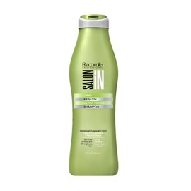 Recamier SalonIn Keratin Ultra Force Shampoo Sin Sal Para Cabellos Débiles y Maltratados Fortalece y Reconstruye el Pelo 10.1oz(300ml) â€¦