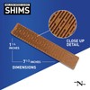 Nelson Wood Shims, 8-inch 12-Pack Composite Bundle