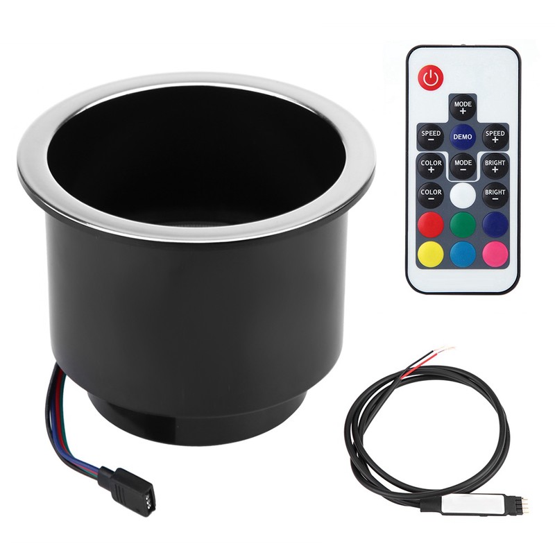 Plastic RGB LED Light Drink Cup Holder with Remote Control​