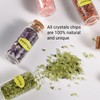 BeauFairy 9 Pieces Gemstone Crystal Bottle, Mini Wish Bottles Healing