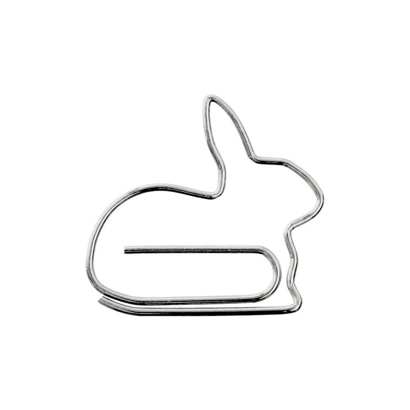 Midori D-clips 43388-006 Rabbit Paper Clips (Pack of 20)