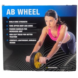 Stamina AB WHEEL Stamina Abs Roller Core Builder Exercise Ab Toner Padded Handles - NEW