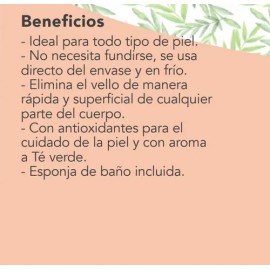Crema Depilatoria Esponja + Aplicador 150 Gr Cargolet