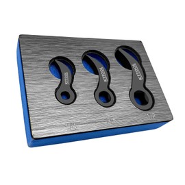 KTTOOL 3 Pcs Pry Bar Wrench Adaptor Head Set, Crowbar Adapter Head Tool, Half Shaft Removal Car Repairing Tools 1/2" 3/8" 1/4" D (Square) Profile