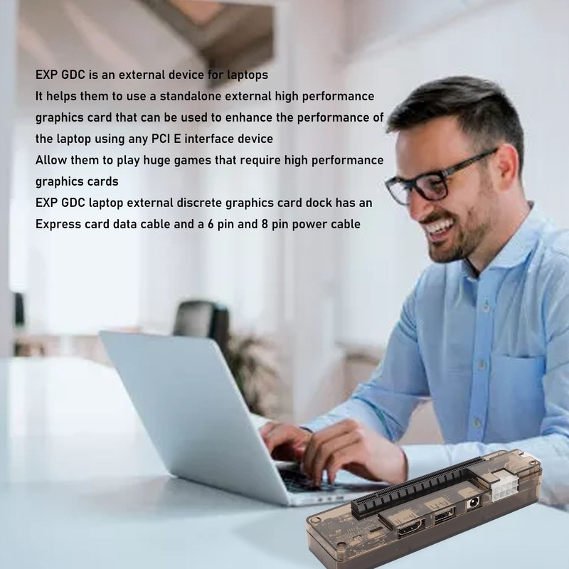 EXP GDC Laptop External Independent Video Card Dock Support 6Pin
