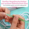 Bona Fide Beauty Czech Glass Cuticle Pusher with Case Green