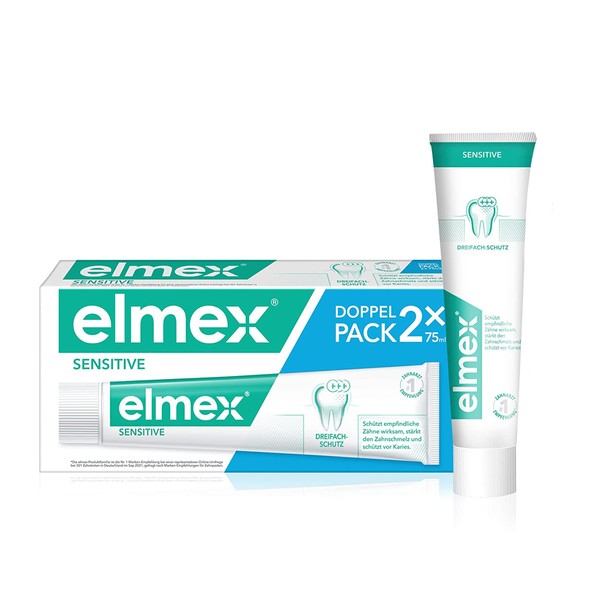 elmex SENSITIVE Toothpaste, Twin Pack
