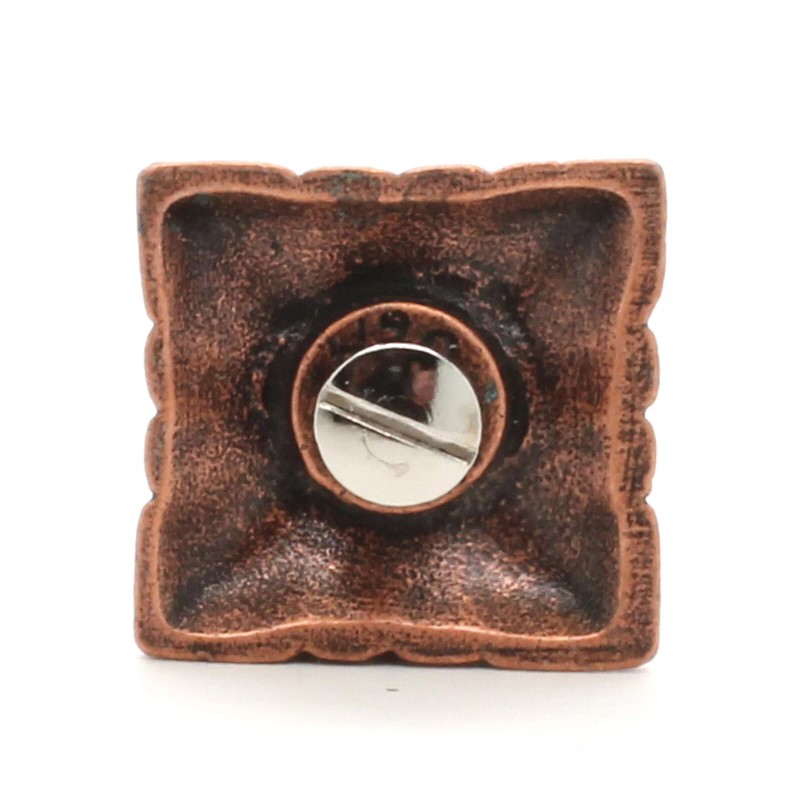 Stecksstore Santa Fe Square Concho Antique Copper 1" 7452-10