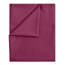 NatureMark Basic bed sheet, soft and easy-care bed sheet made from 100% cotton without elastic band, hand towel, many sizes and colours. Size: 180 x 275 cm, Bordeaux Red