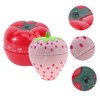 Vaguelly 2Pcs Cartoon Fruit Clock Kitchen Timer Adorable Strawberry Desktop