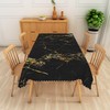 Black and Gold Marble Tablecloth Marble Print Table Cloth for