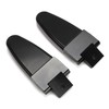 2 All Glass Rear Door Hinges with Hardware #103528-100XL/100LE for