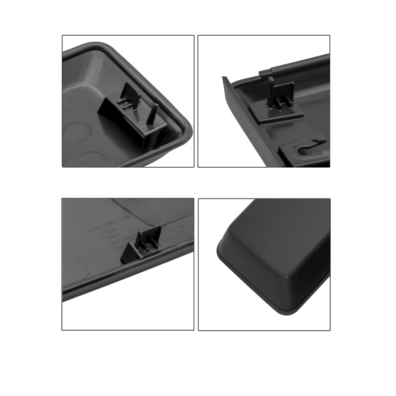 KEWISAUTO Front Bumper Guards Pads for Ford F-150, Black Bumper